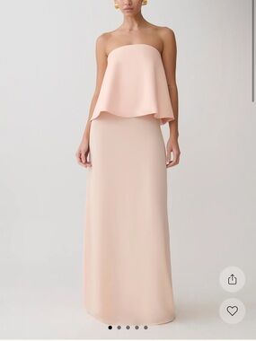MESHKI Strapless Blush Pink Maxi Dress
